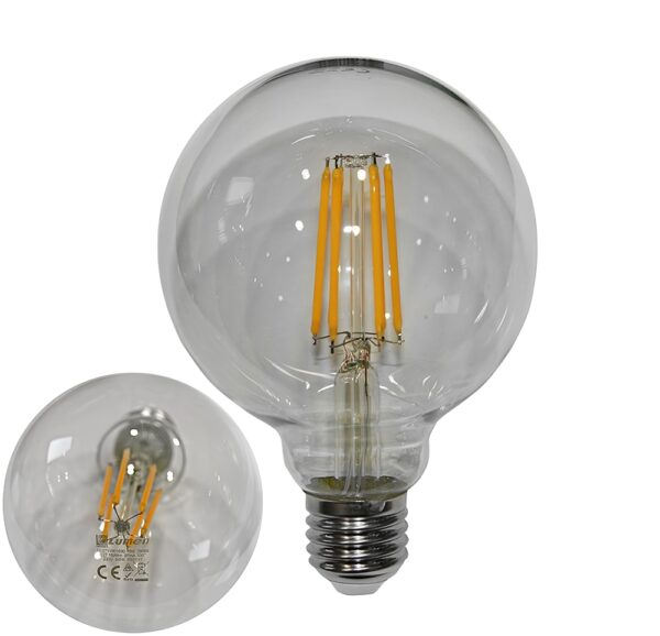 Λάμπα Led Γλόμπος Φ95 E27 10W 1200lm 230V 2800K Filament